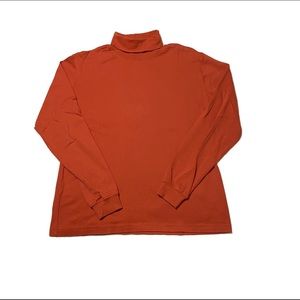 Vintage Orange Turtleneck Tee Shirt